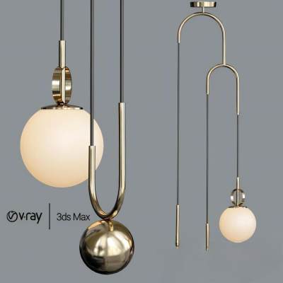 现代轻奢球形吊灯